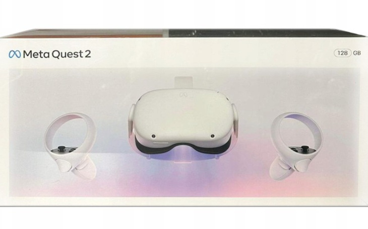 Zestaw VR Meta Quest 2, widok na opakowanie.