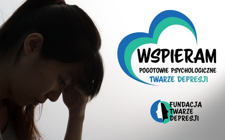 Logo wsparcia psychologicznego, symbol pomocy w depresji.