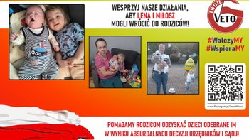 Zbiórka Lena i Miłosz tęsknią za rodziną - miniaturka zdjęcia