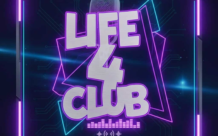 Plakat promujący wydarzenie muzyczne 'Life 4 Club'.