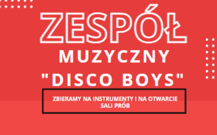 Zbiórka utworzenie zespołu dynamic boys - zdjęcie główne