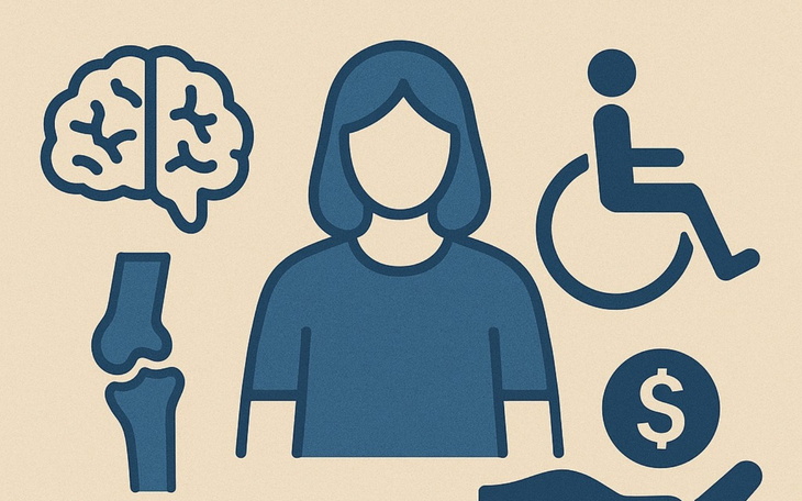 Ikony związane z zdrowiem i niepełnosprawnością.