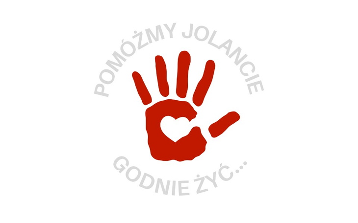 Logo akcji charytatywnej z sercem w dłoni.