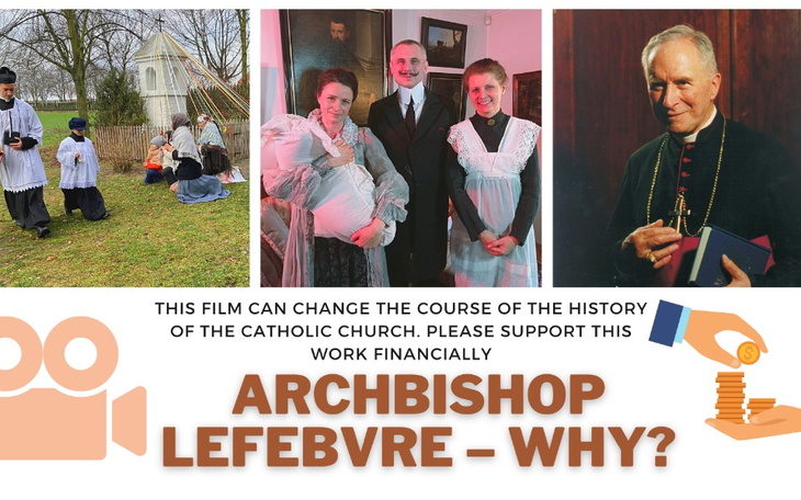 Plakat filmowy z prośbą o wsparcie finansowe dla projektu.