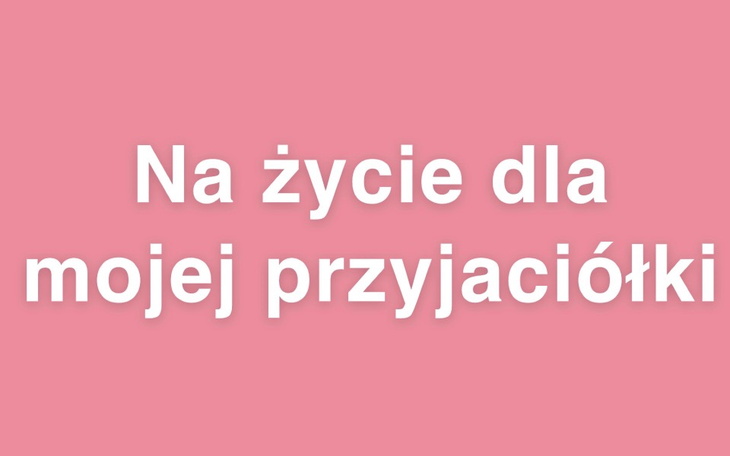 Zbiórka Na leki dla przyjaciółki - zdjęcie główne