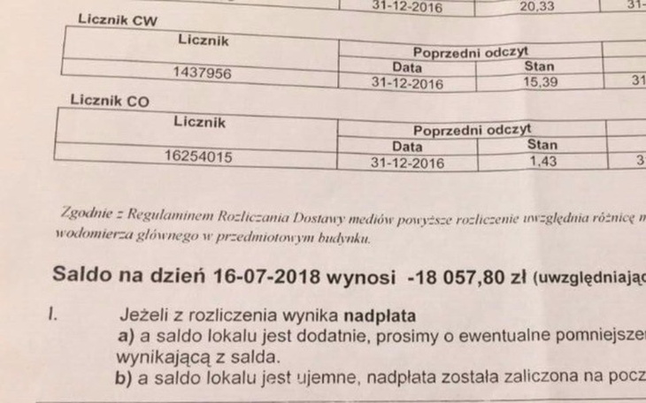 Zbiórka Zaległość czynszowa - zdjęcie główne