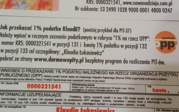 Zbiórka Pomoc w rechabilitacji - zdjęcie główne