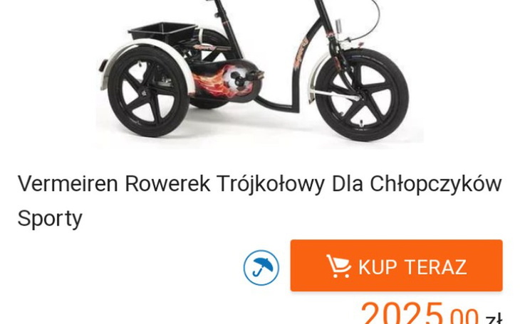 Zbiórka Rowerek dla synka niepełnosprawn - zdjęcie główne