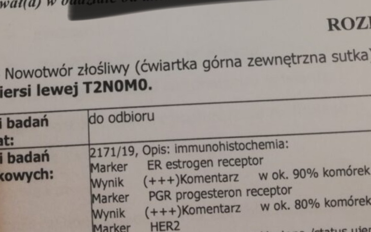 Zbiórka leczenie raka piersi PILNE - zdjęcie główne