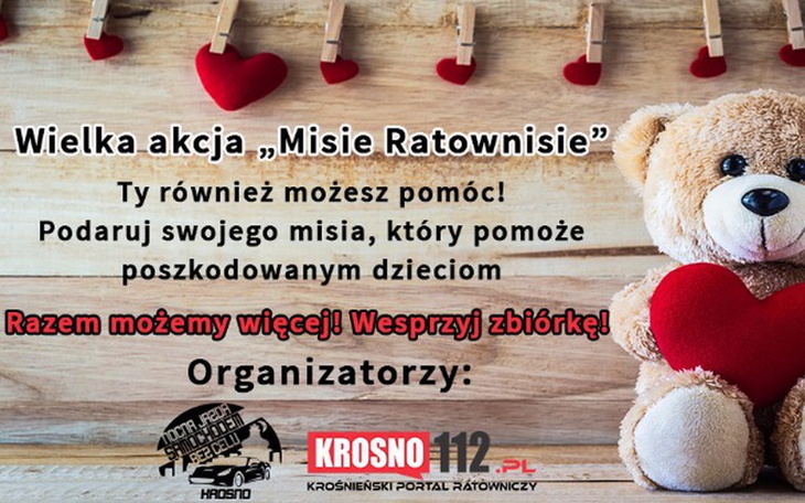 Zbiórka Misie Ratownisie - wielka akcja! - zdjęcie główne