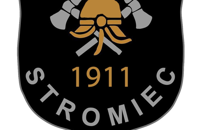 Herb klubu sportowego Stromiec z datą 1911.