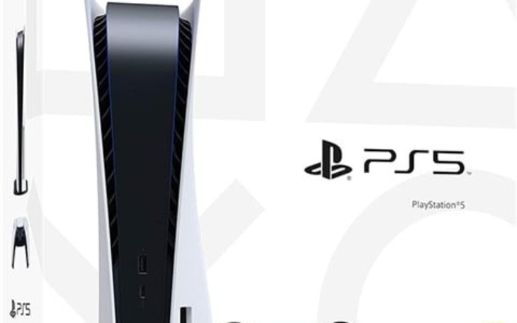 Nowoczesna konsola do gier PlayStation 5 w eleganckim designie.