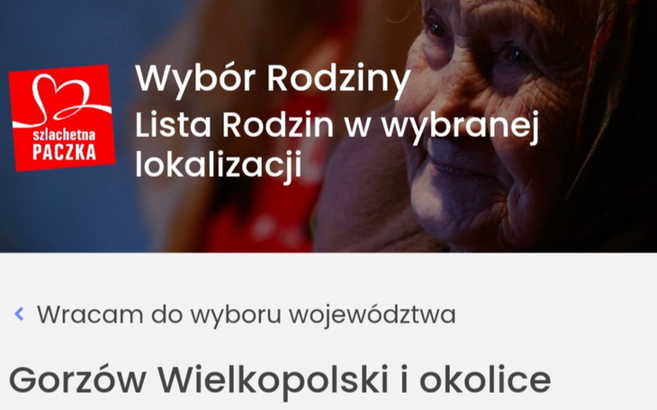 Strona internetowa z informacjami o rodzinach w Gorzowie.