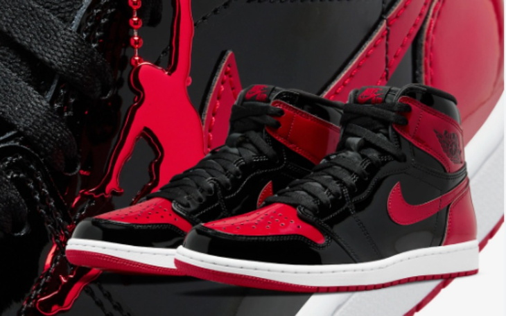 Zbiórka Jordan 1 high Patent Bred - zdjęcie główne