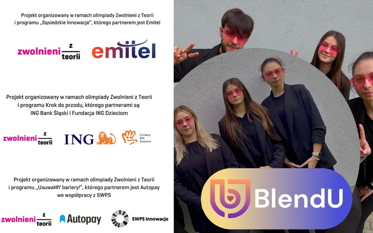 Grupa młodych ludzi w okularach przeciwsłonecznych.