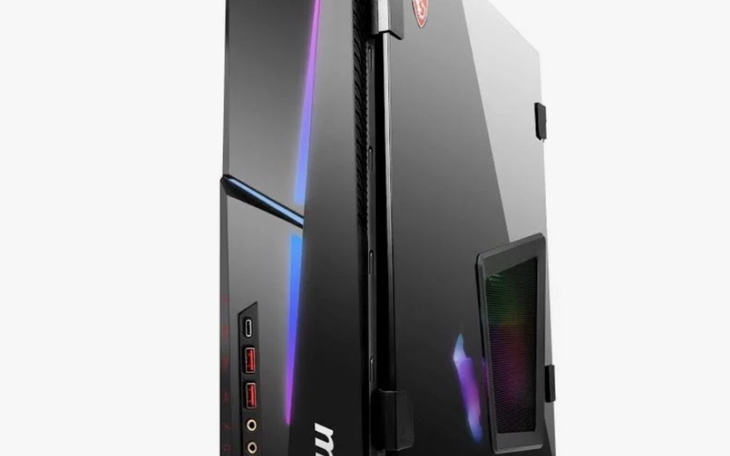 Nowoczesny laptop z podświetleniem RGB.