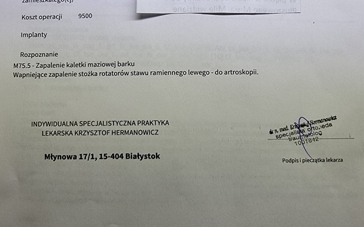 Zbiórka Pomóc w uratowaniu ręki - zdjęcie główne