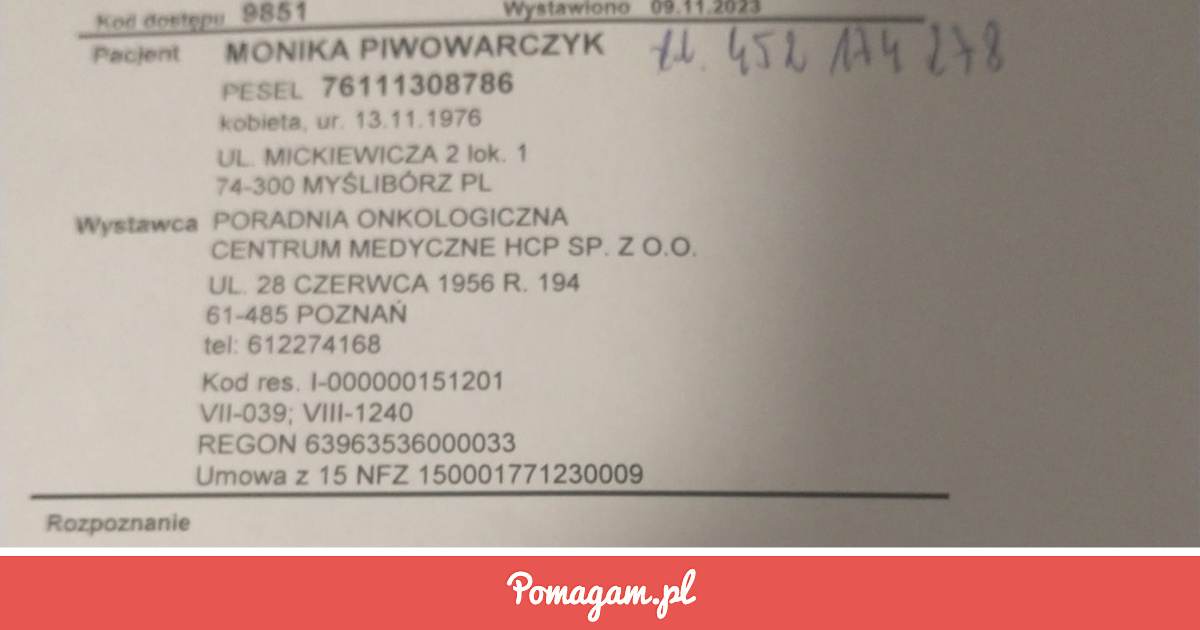 Zrzutka na Monika Piwowarczyk - Monika Ariel Piwowarczyk | Pomagam.pl