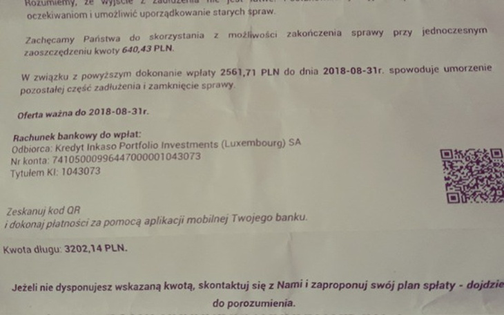 Zbiórka zbieram na wyjście z zadłużen - zdjęcie główne
