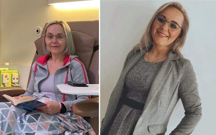 Kobieta w okularach, uśmiechająca się do kamery.