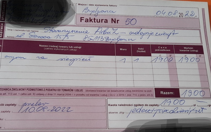 Zbiórka Omyczkowy czynsz - zdjęcie główne