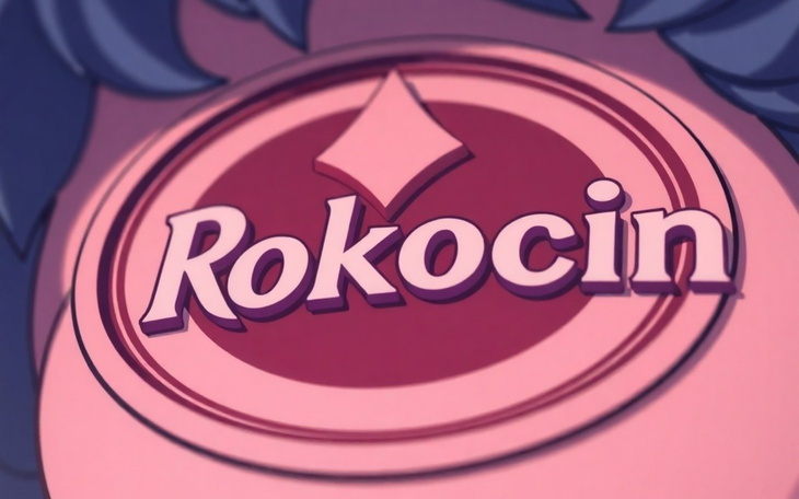 Logo Rokocina na kolorowym tle.