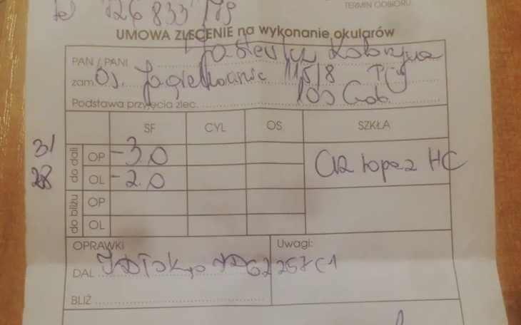 Zbiórka Na okulary Kasia - zdjęcie główne