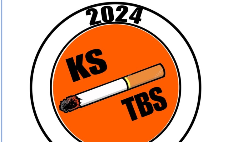 Logo z papierosem i napisem, symbolizujące kampanię.