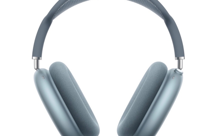 Słuchawki w kolorze niebieskim, minimalistyczny i elegancki wygląd.