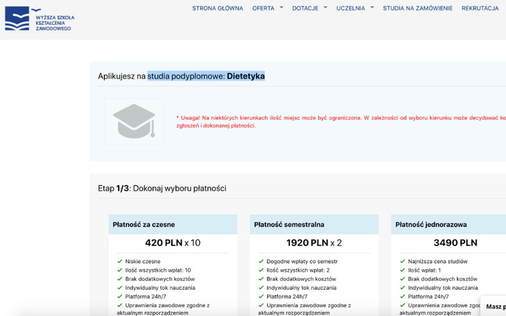 Zbiórka Zbiórka na studia podyplomowe - zdjęcie główne