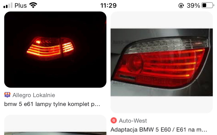 Zbiórka Lampa BMW e61 Poliftowa - zdjęcie główne