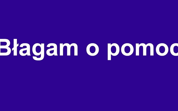 Zbiórka Proszę o pomoc Ratunku - zdjęcie główne