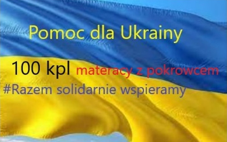 Zbiórka Materace dla Ukrainy - zdjęcie główne