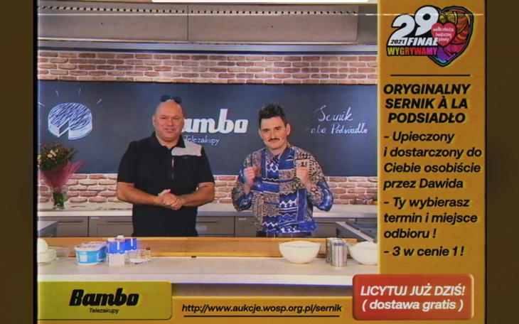 Zbiórka Sernik Dawida Podsiadło-WOŚP - zdjęcie główne