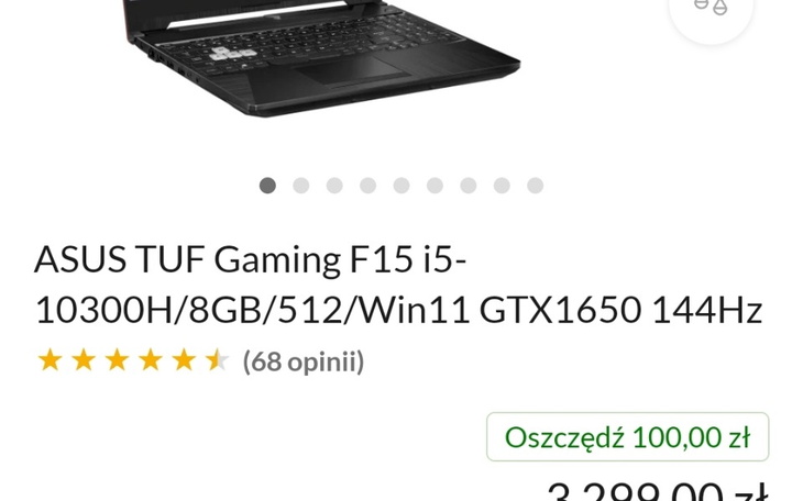 Zbiórka Laptop asus tuf - zdjęcie główne