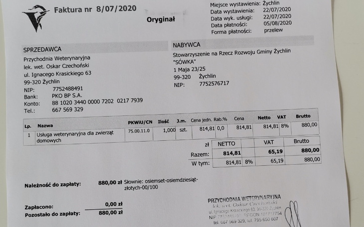 Zbiórka Profilaktyka całego azylu - zdjęcie główne