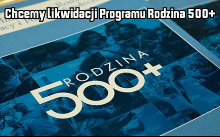 Zbiórka Na akcje likwidacji 500+ - zdjęcie główne