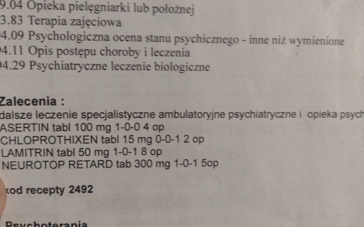 Zbiórka Leki psychiatryczne - zdjęcie główne