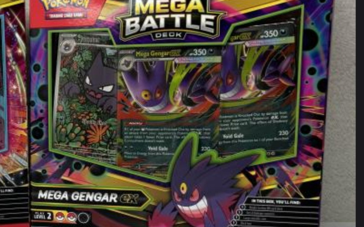 Zestaw kart do gry Mega Battle Deck z Mega Gengarem.