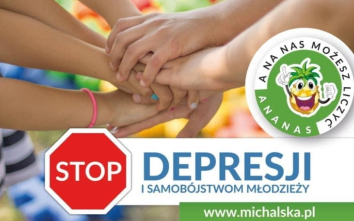 Plakat promujący walkę z depresją wśród młodzieży.