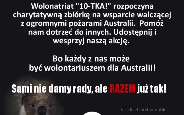 Zbiórka Z sercem dla Australii - zdjęcie główne