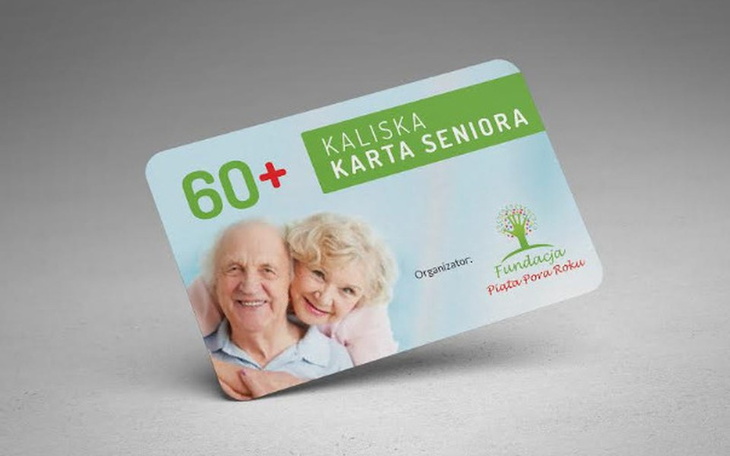 Karta seniora Kaliska dla osób powyżej 60. roku życia.