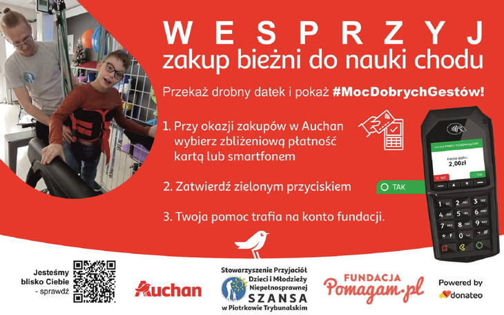 Zbiórka Bieżnia do nauki chodu - zdjęcie główne