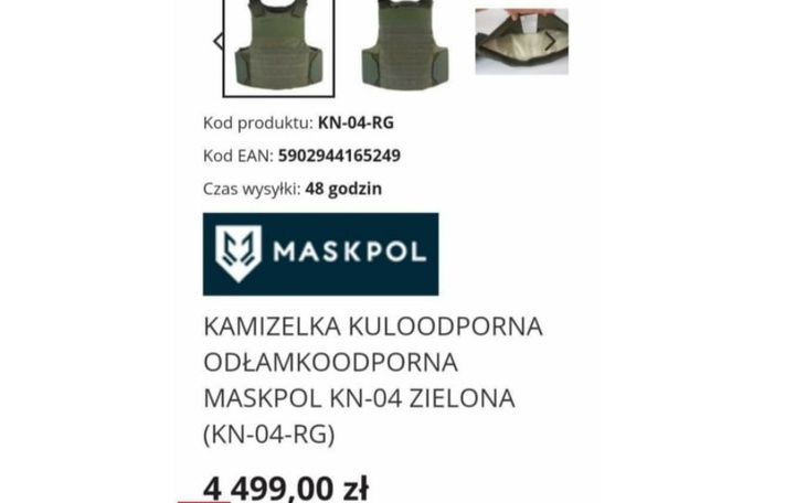 Zbiórka Kuloodporna kamizelka - zdjęcie główne