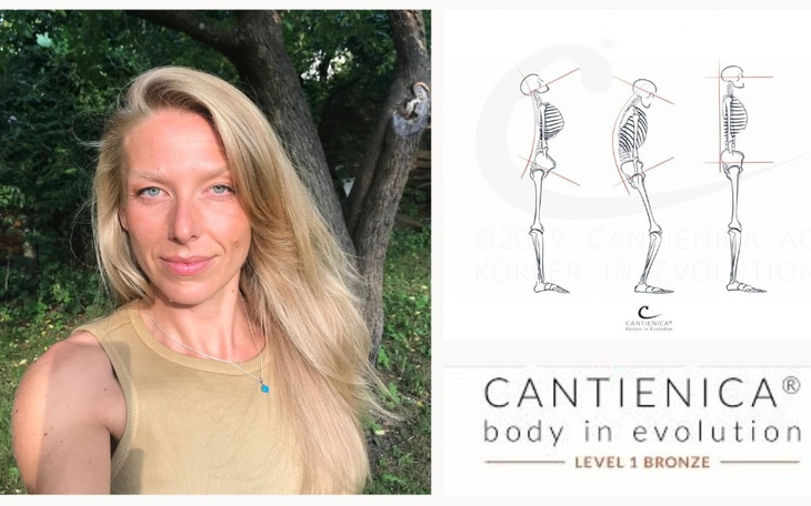 Kobieta z długimi włosami, uśmiechająca się w parku.