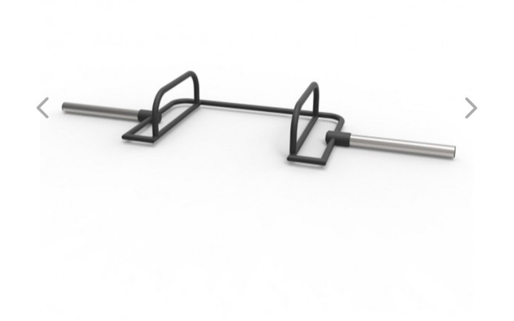 Przyrząd do ćwiczeń, widok z góry.