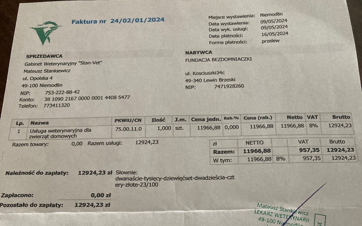 Zbiórka Pomóż nam opłacić weterynarza - zdjęcie główne