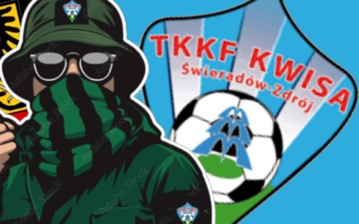 Logo klubu piłkarskiego TKKF Kwisa Świeradów-Zdrój.