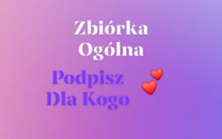 Kolorowy plakat zapraszający do wsparcia zbiórki.