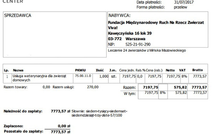 Zbiórka Wielka fv za leczenie zwierzaków - zdjęcie główne